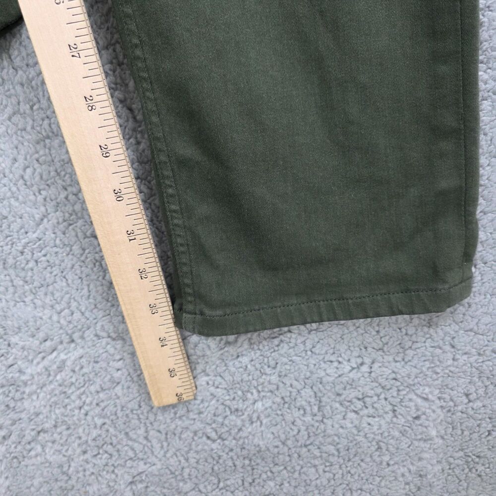 Paige Jeans Men's Pine Shade Green Jeans Straight Denim Casual Size 31x34 - Picture 10 of 12